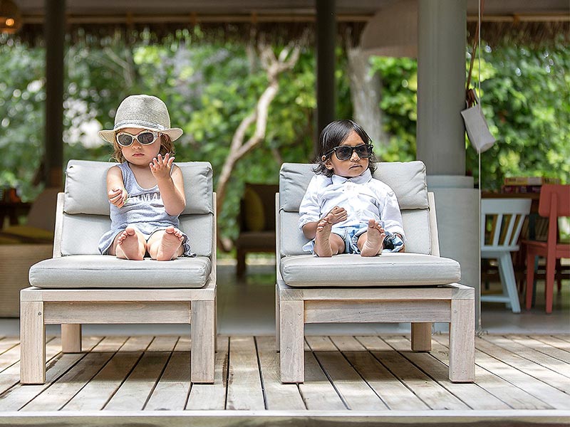 two children playing